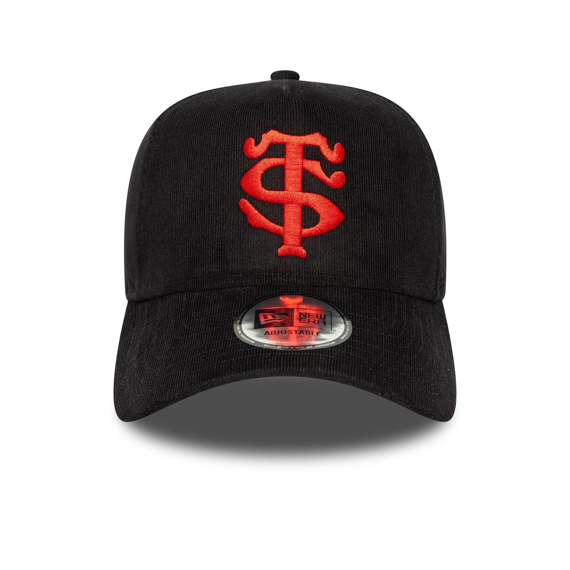 This is a Stade Toulousain Cord Black 9FORTY E-Frame Adjustable Cap 2