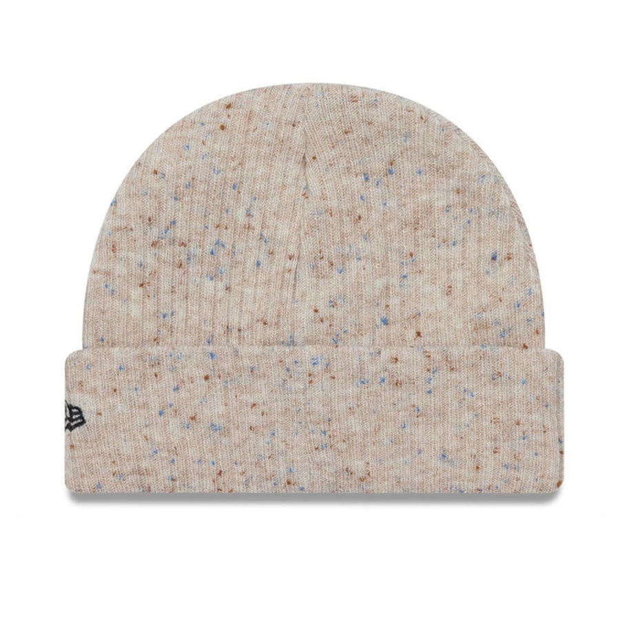 This is a Tottenham Hotspur FC Fleck Cream Cuff Knit Beanie Hat 2