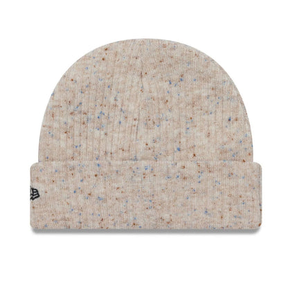 This is a Tottenham Hotspur FC Fleck Cream Cuff Knit Beanie Hat 2