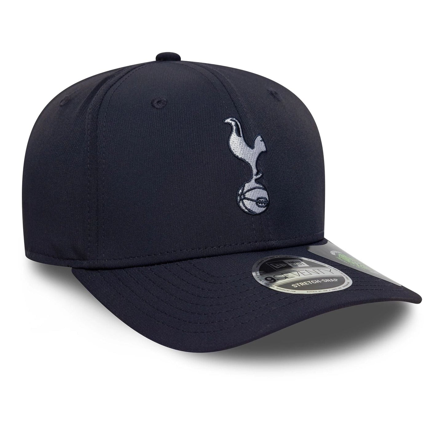 This is a Tottenham Hotspur FC Recycled Navy 9SEVENTY Stretch Snap Adjustable Cap 3