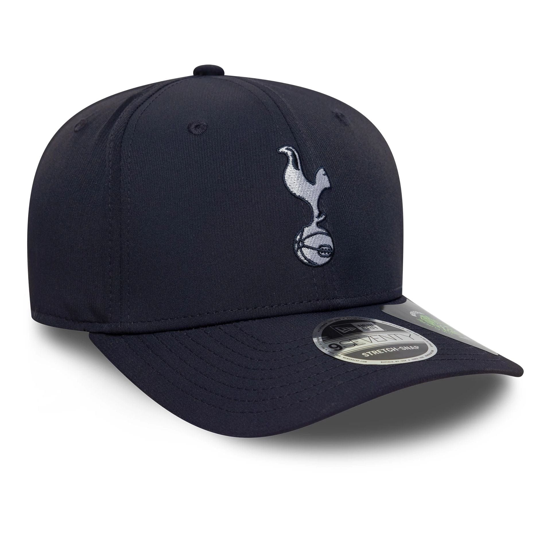 This is a Tottenham Hotspur FC Recycled Navy 9SEVENTY Stretch Snap Adjustable Cap 3