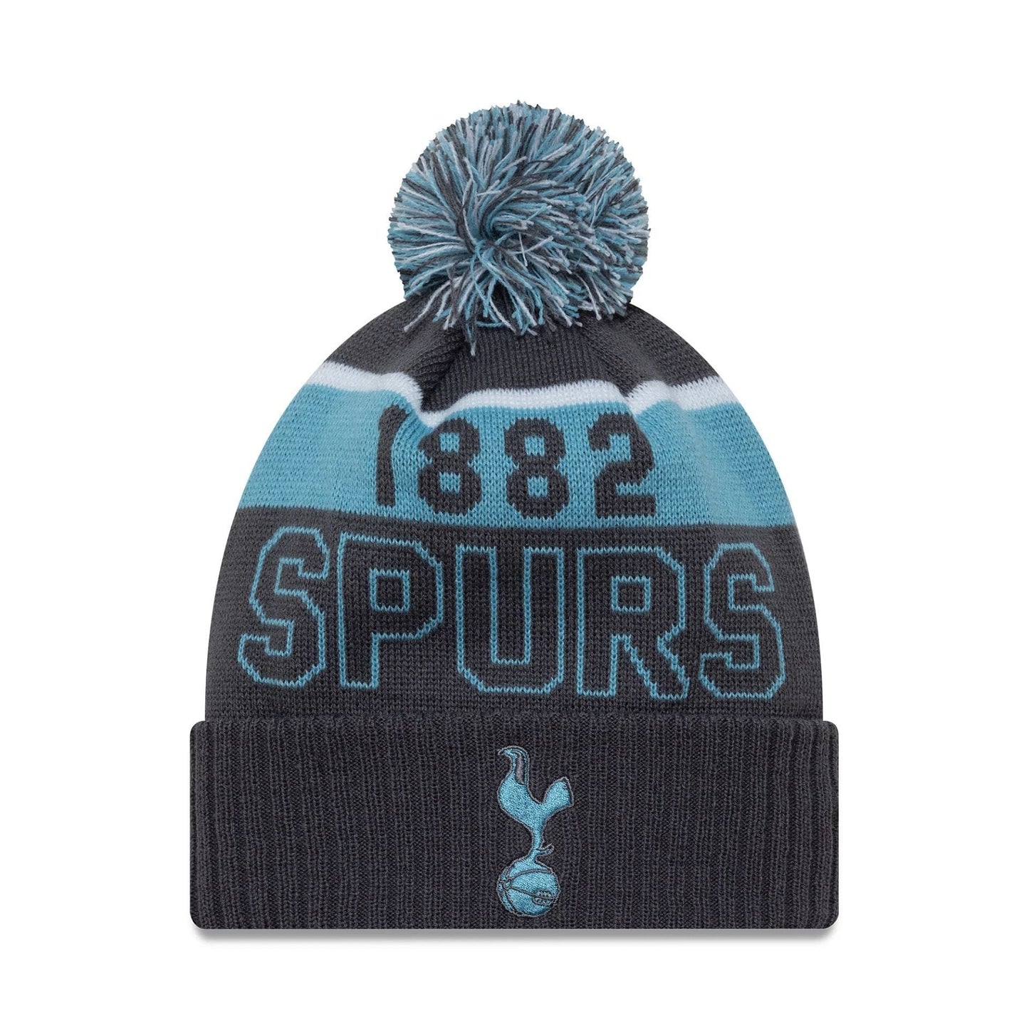 This is a Tottenham Hotspur FC Dark Grey Sport Knit Beanie Hat 1
