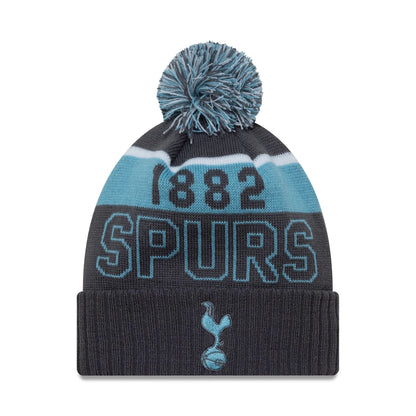 This is a Tottenham Hotspur FC Dark Grey Sport Knit Beanie Hat 1