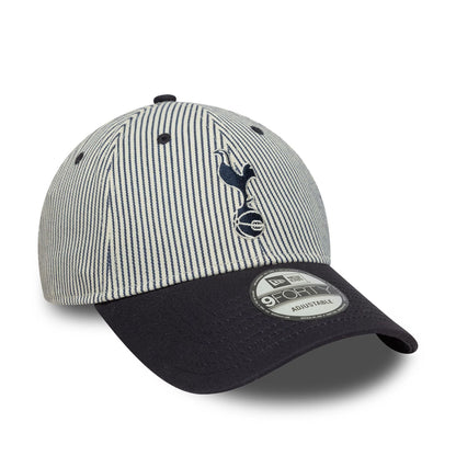 This is a Tottenham Hotspur FC Contrast Pinstripe Navy 9FORTY Adjustable Cap 3