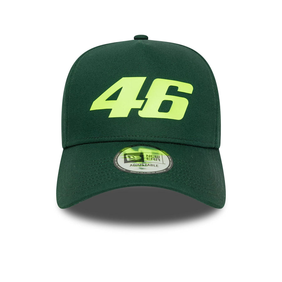 This is a VR46 Seasonal Dark Green 9FORTY E-Frame Trucker Adjustable Cap 2