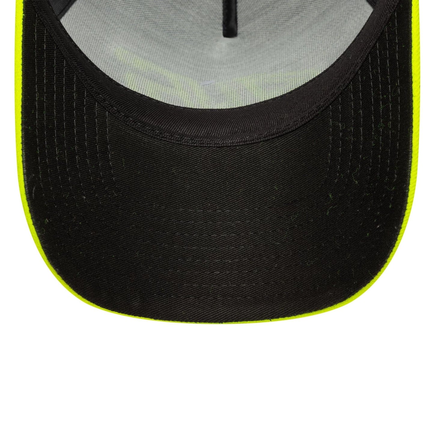 This is a VR46 Vale Black 9FORTY E-Frame Trucker Adjustable Cap 5