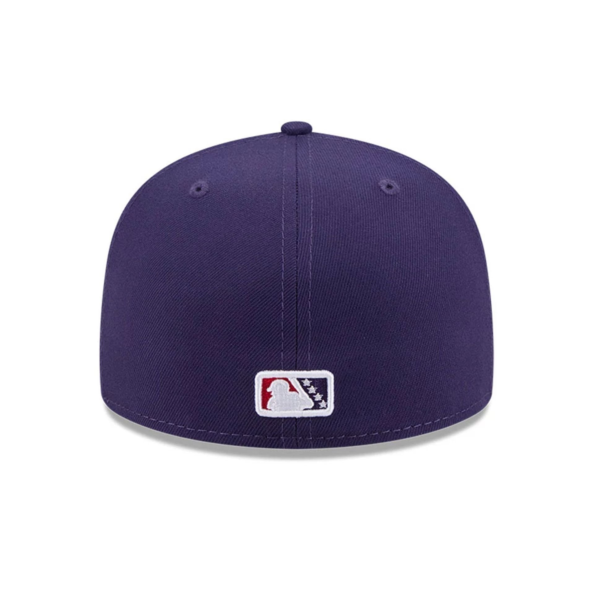 This is a El Paso Chihuahuas MiLB Theme Nights 2025 Purple 59FIFTY Fitted Cap 7