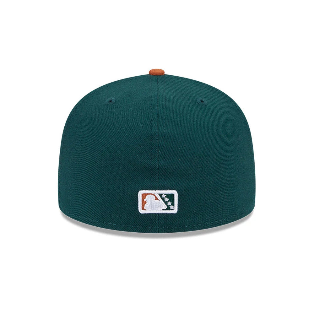 Pictured is this MiLB Theme Night Hudson Valley Renegades 59FIFTY Fitted cap in dark green. 5