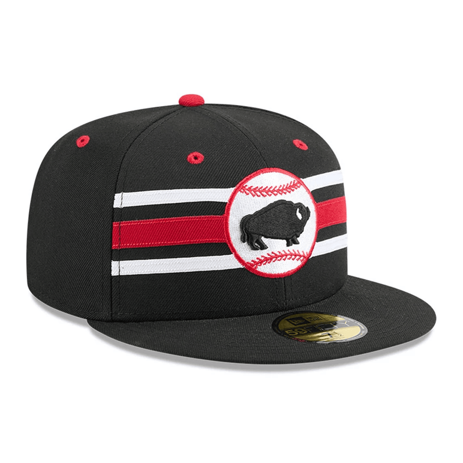 This is a Buffalo Bisons MiLB Theme Night Black 59FIFTY Fitted Cap 3