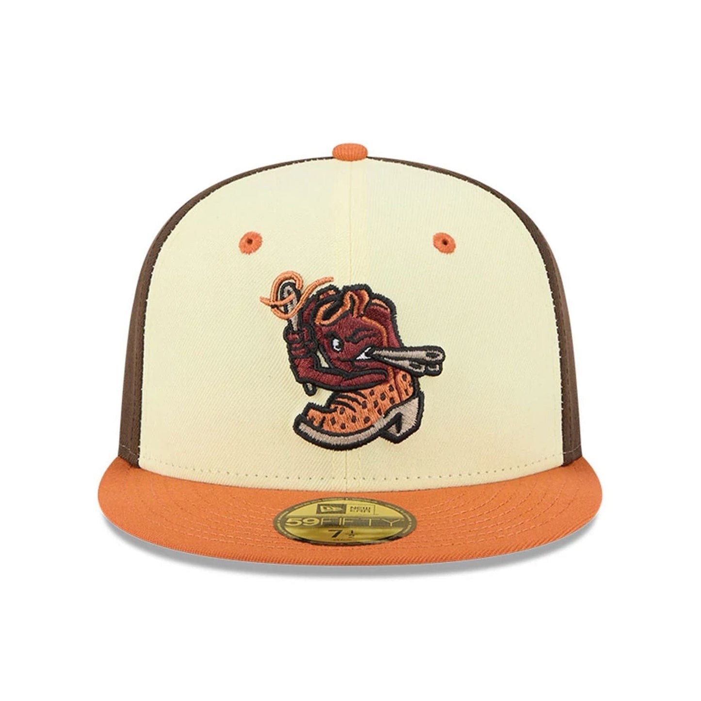 This is a El Paso Chihuahuas MiLB Theme Nights Brown 59FIFTY Fitted Cap 3