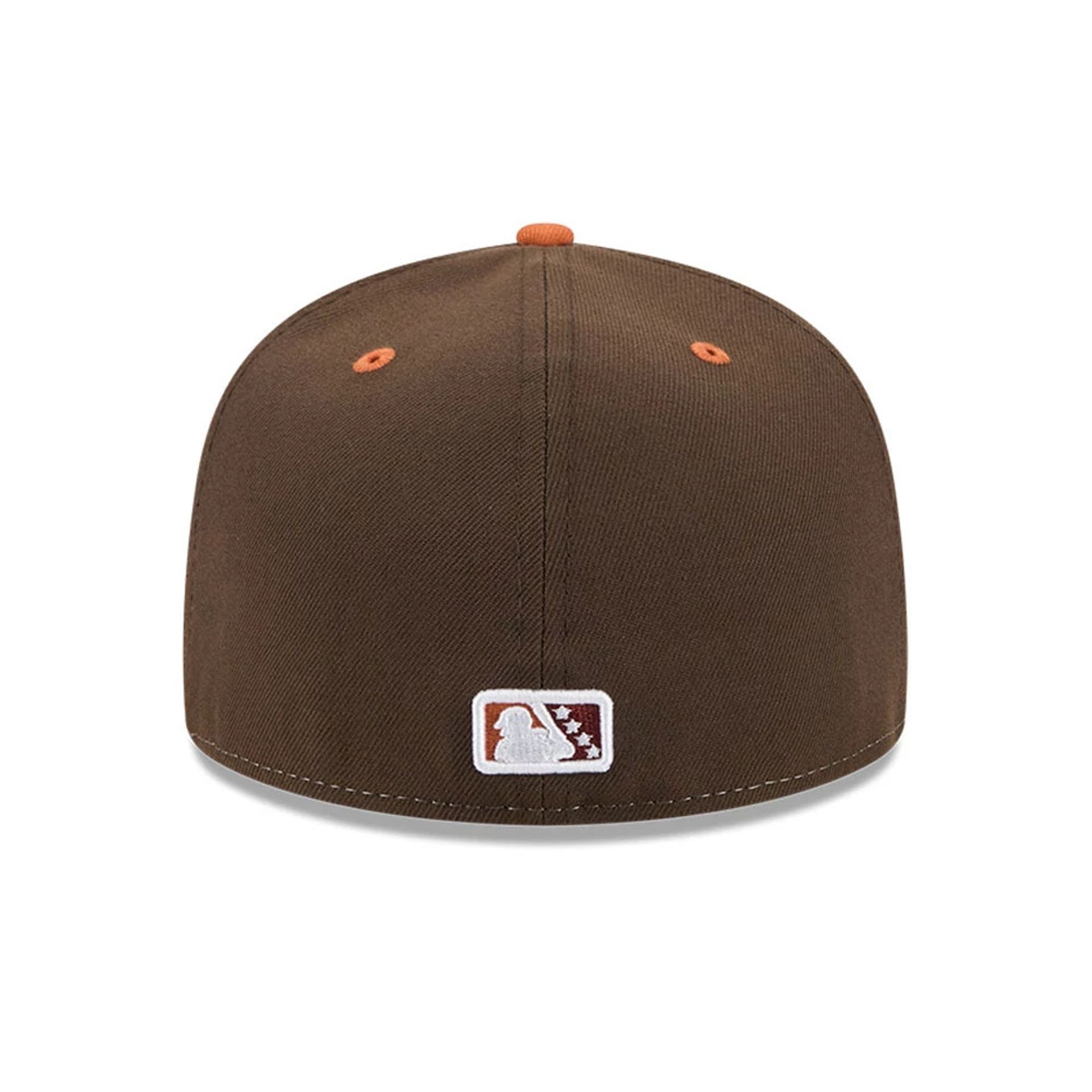 This is a El Paso Chihuahuas MiLB Theme Nights Brown 59FIFTY Fitted Cap 7