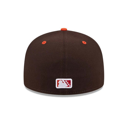 Pictured is this MiLB Theme Night Hartford Yard Goats 59FIFTY Fitted cap in dark brown. 5
