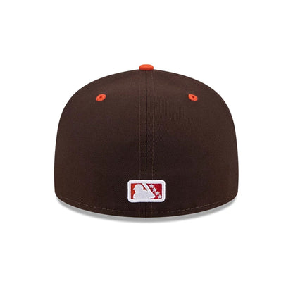Pictured is this MiLB Theme Night Hartford Yard Goats 59FIFTY Fitted cap in dark brown. 5