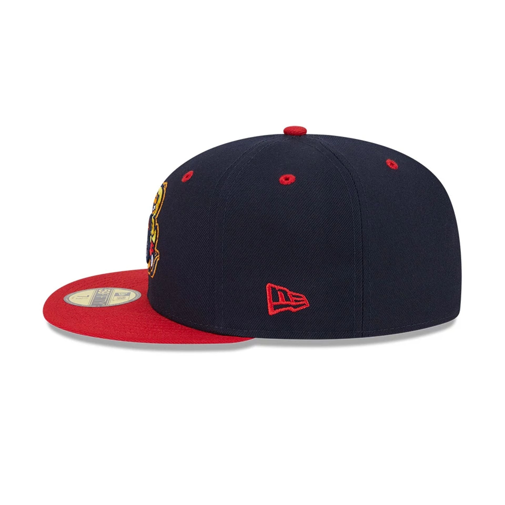 Pictured is this MiLB Theme Night Toledo Mud Hens 59FIFTY Fitted cap in navy. 5