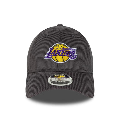 This is a LA Lakers MLB Cord Dark Grey 9FORTY M-Crown Adjustable Cap 2