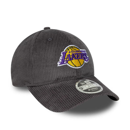 This is a LA Lakers NBA Cord Dark Grey 9FORTY M-Crown Adjustable Cap 3