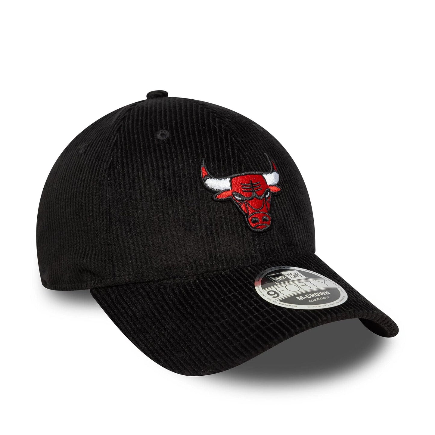 This is a Chicago Bulls NBA Cord Black 9FORTY M-Crown Adjustable Cap 3
