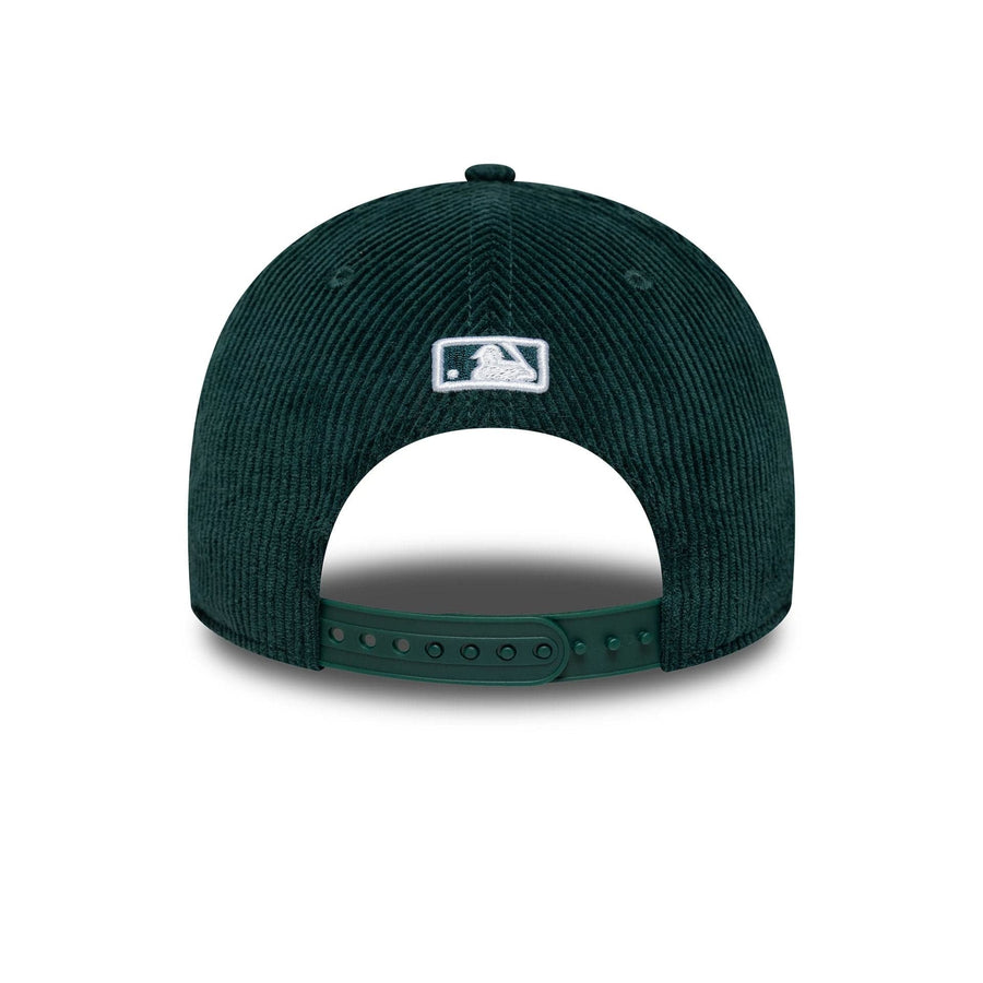 This is a Oakland Athletics MLB Cord Dark Green 9FORTY M-Crown Adjustable Cap 4