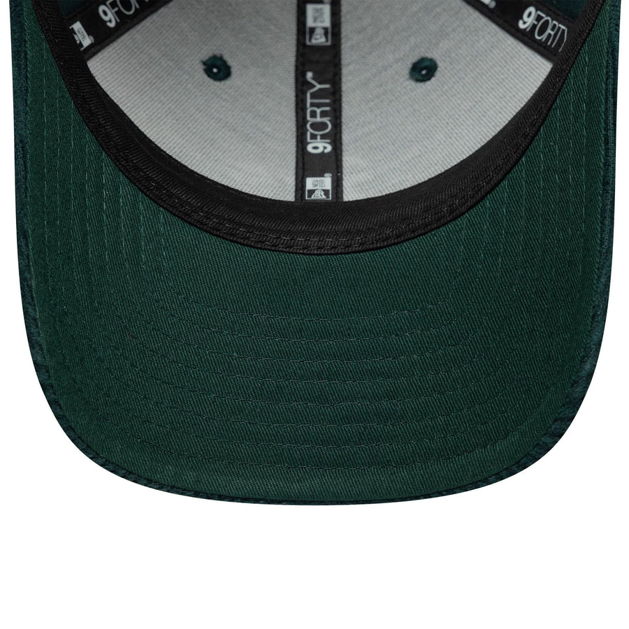 This is a Oakland Athletics MLB Cord Dark Green 9FORTY M-Crown Adjustable Cap 5