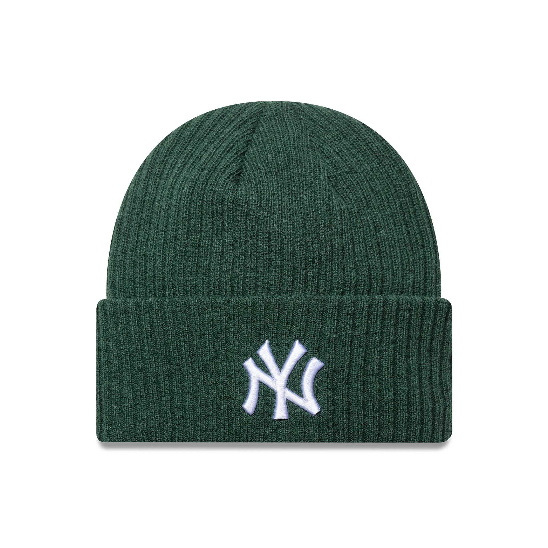 MLB New York Yankees Dark Green Wide Cuff Knit Beanie Hat