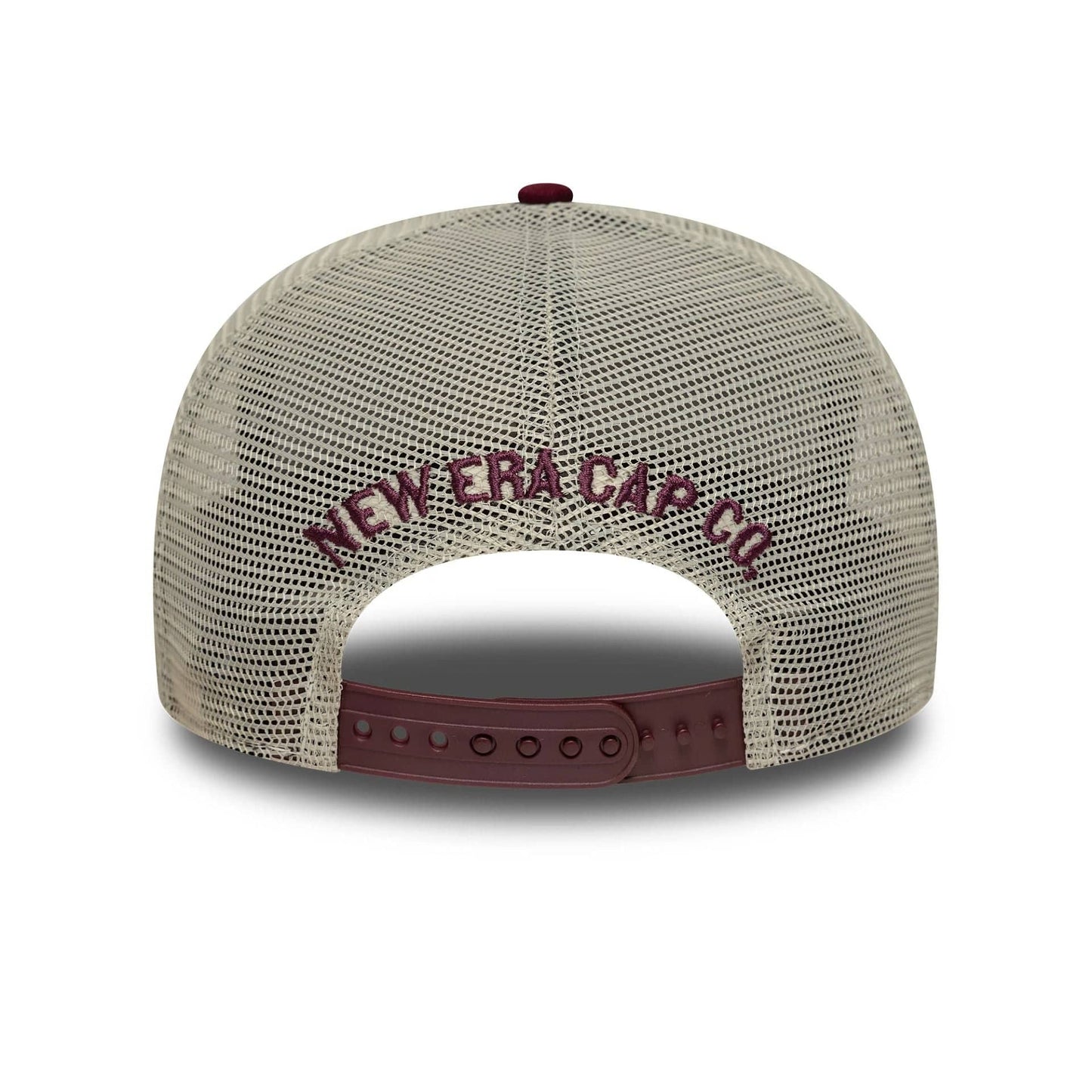 This is a New Era Cord Visor Dark Red 9FIFTY Trucker Snapback Adjustable Cap 4