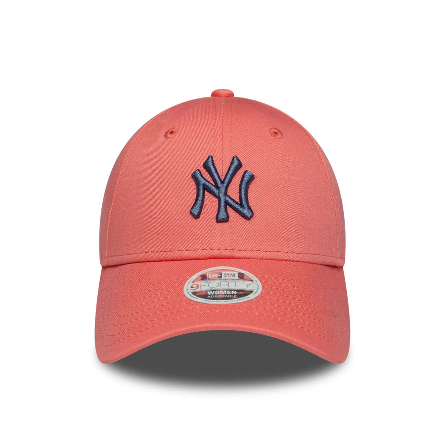 This is a New York Yankees Womens MLB League Essential Pastel Pink 9FORTY Adjustable Cap 2