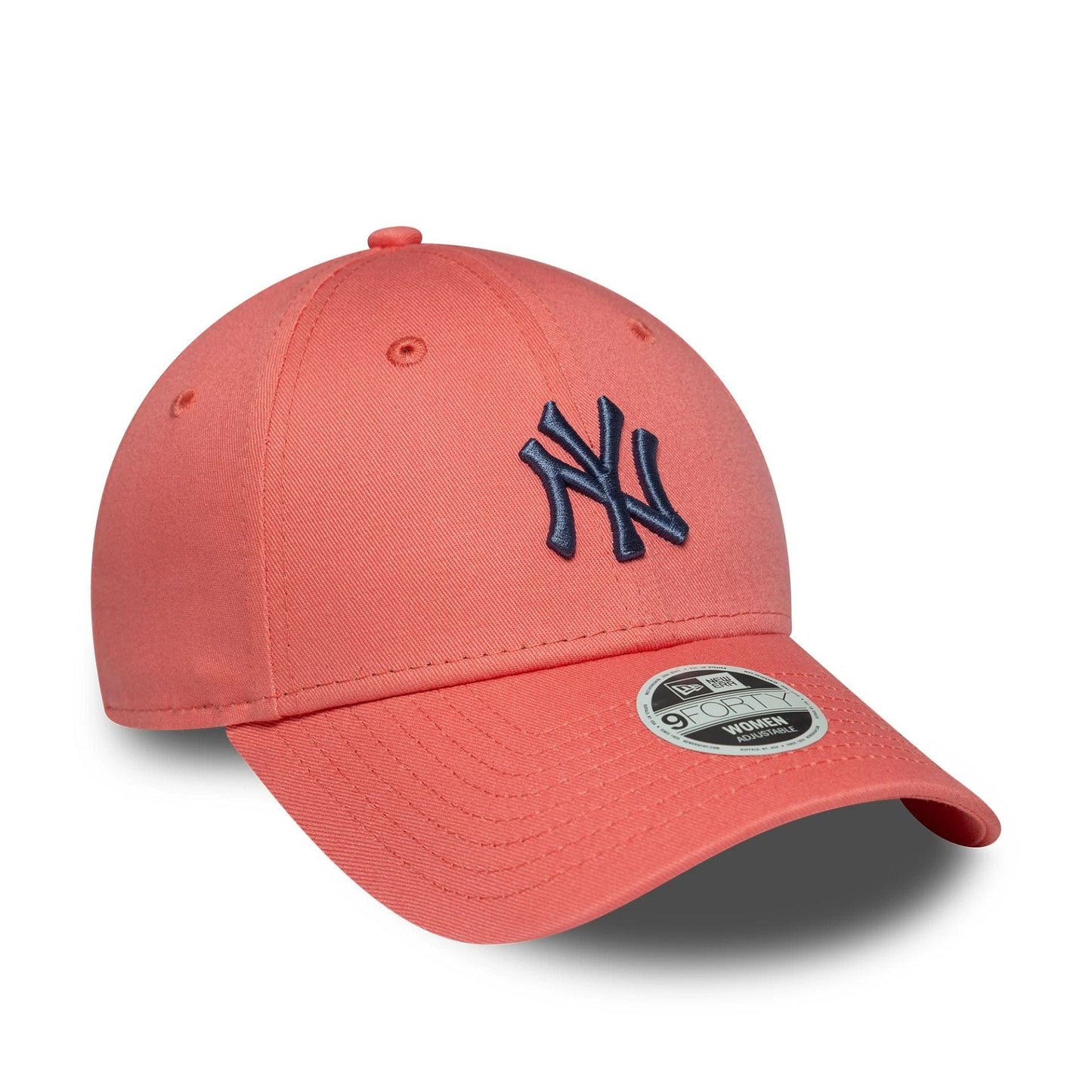 This is a New York Yankees Womens MLB League Essential Pastel Pink 9FORTY Adjustable Cap 3