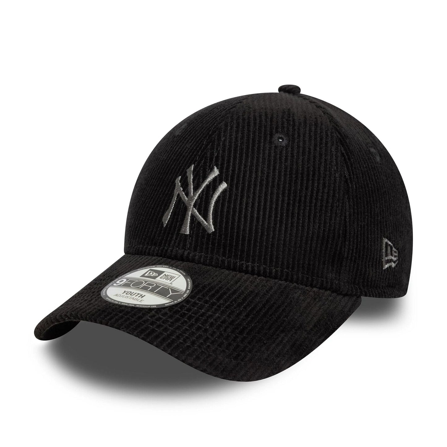 This is a New York Yankees Youth MLB Cord Black 9FORTY Adjustable Cap 1