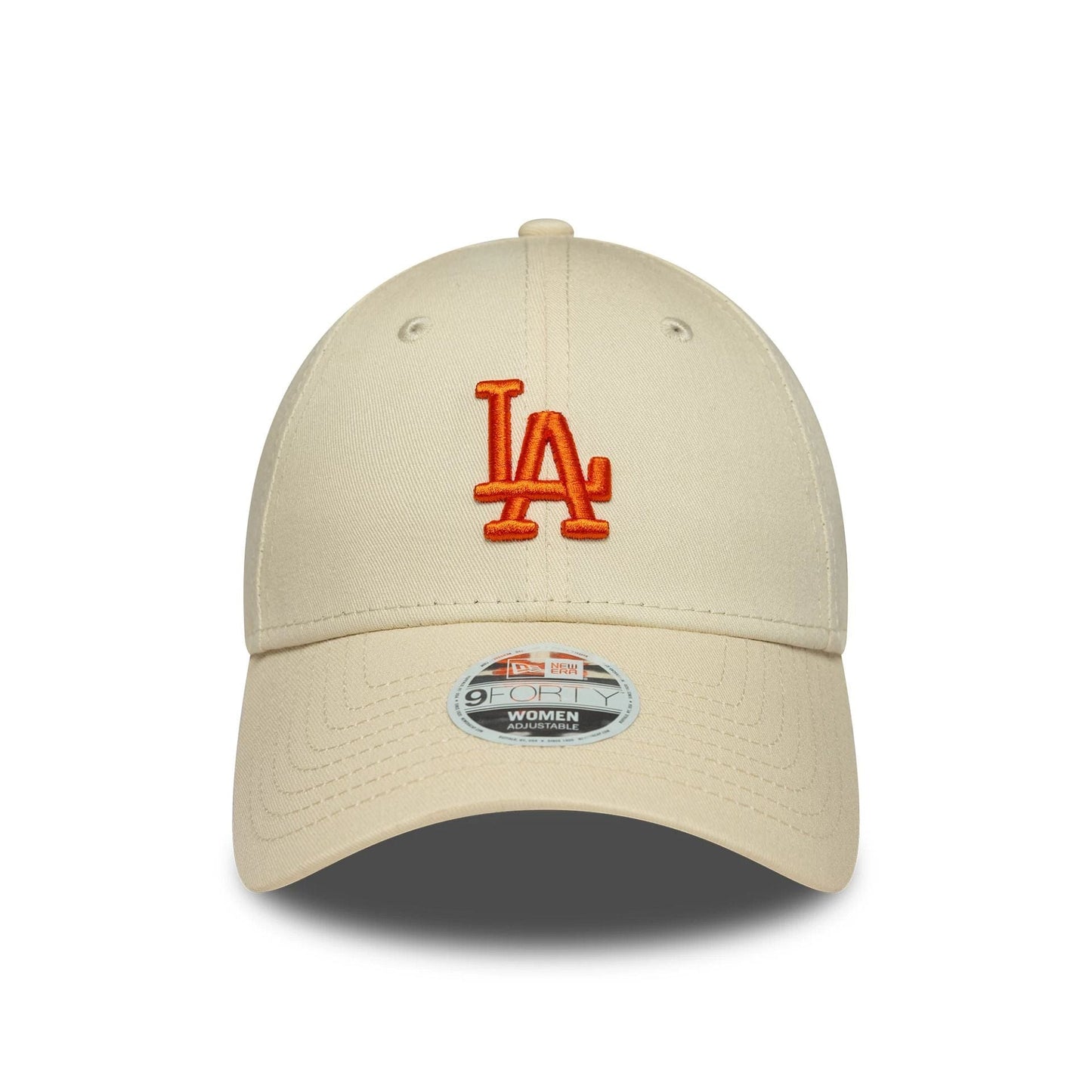 This is a LA Dodgers Womens MLB League Essential Cream 9FORTY Adjustable Cap 2