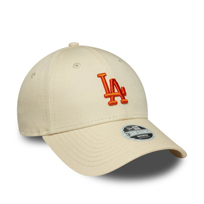 This is a LA Dodgers Womens MLB League Essential Cream 9FORTY Adjustable Cap 3