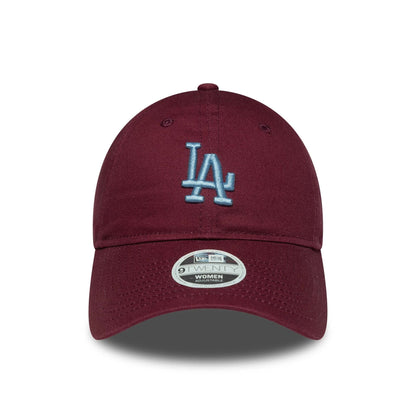 This is a LA Dodgers Womens MLB League Essential Dark Red 9TWENTY Adjustable Cap 2
