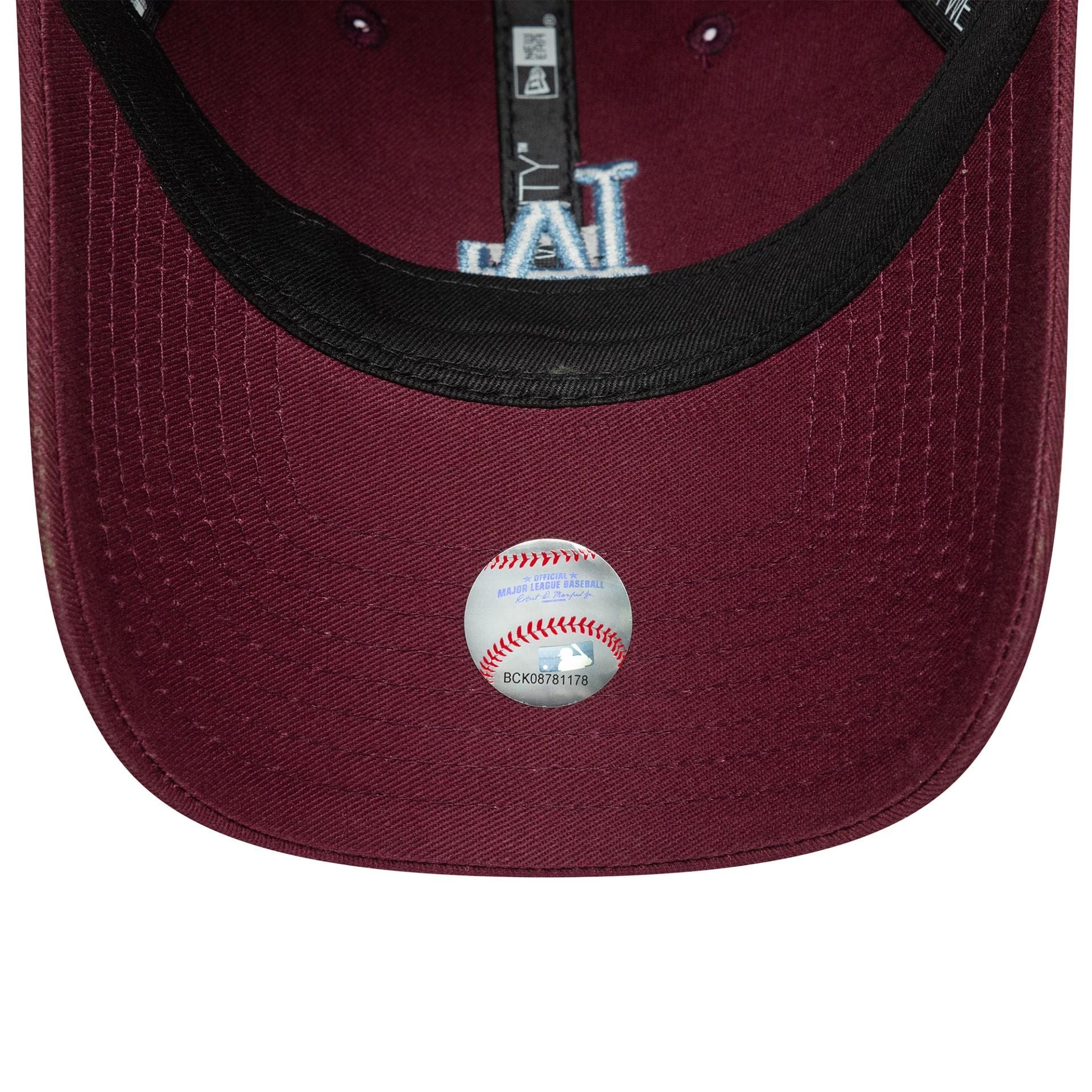 This is a LA Dodgers Womens MLB League Essential Dark Red 9TWENTY Adjustable Cap 5