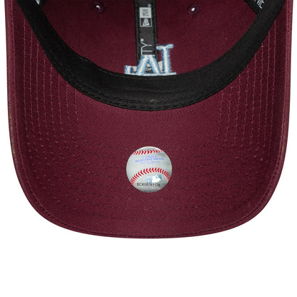 This is a LA Dodgers Womens MLB League Essential Dark Red 9TWENTY Adjustable Cap 5