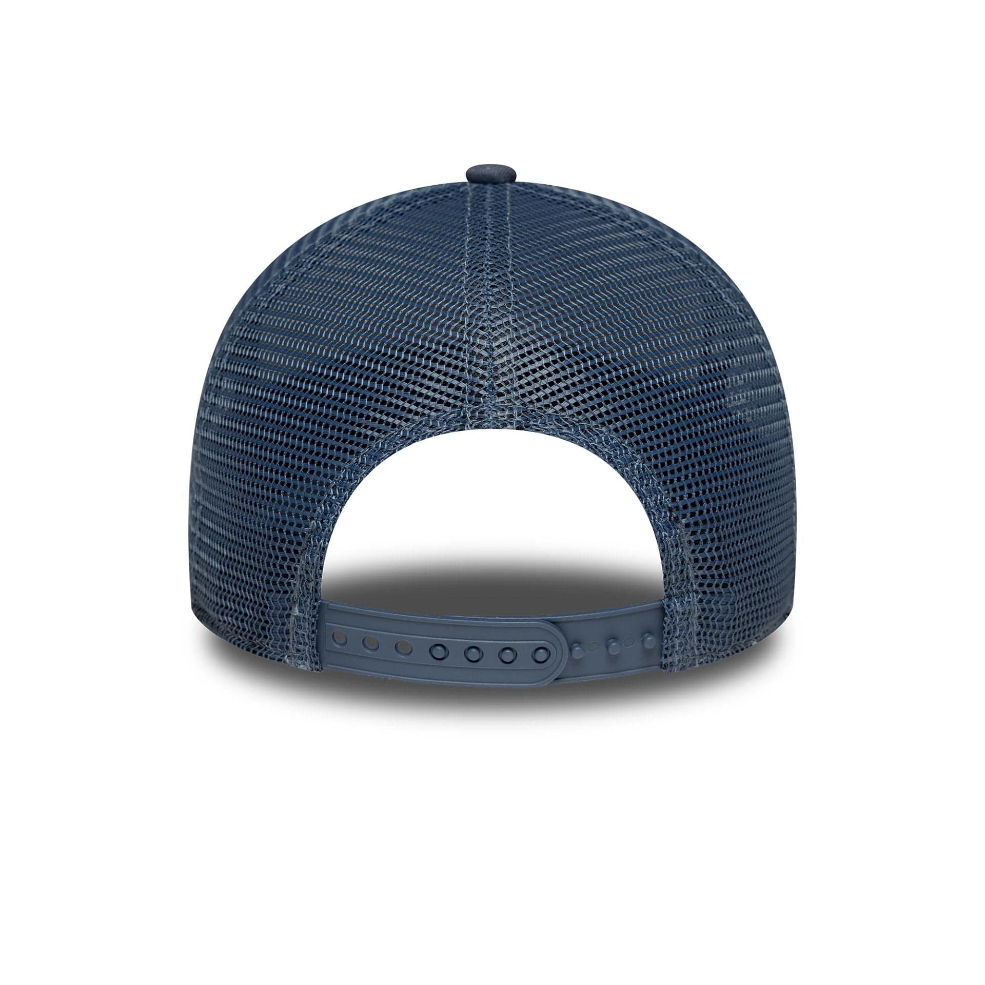 This is a LA Dodgers Womens MLB League Essential Dark Blue 9FORTY A-Frame Trucker Adjustable Cap 4