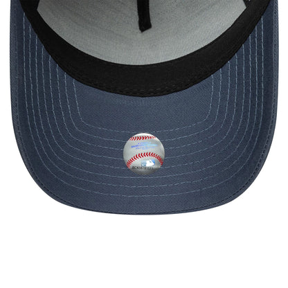 This is a LA Dodgers Womens MLB League Essential Dark Blue 9FORTY A-Frame Trucker Adjustable Cap 5