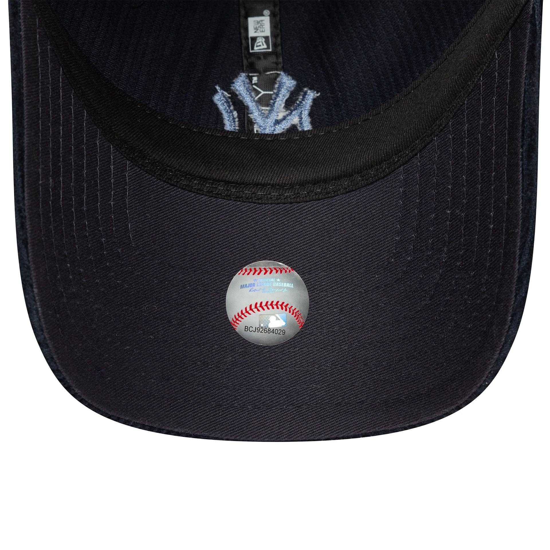 This is a New York Yankees MLB Cord Navy 9TWENTY Trucker Adjustable Cap 5