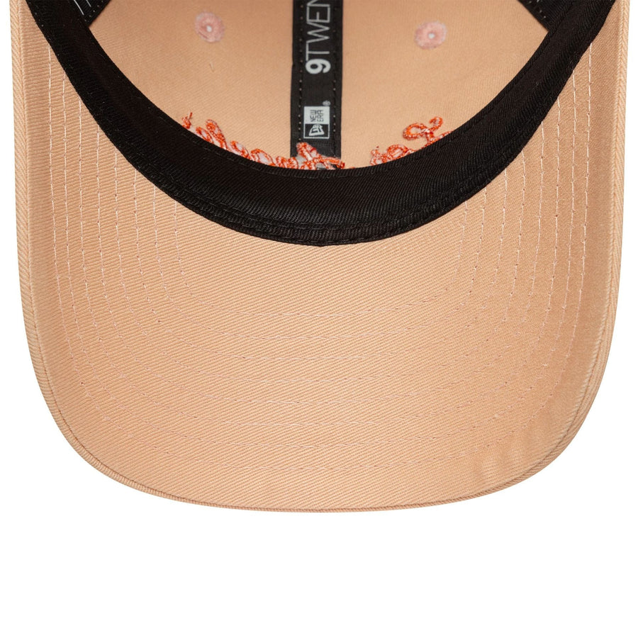 This is a Youth New Era Location Pastel Orange 9TWENTY Adjustable Cap 5