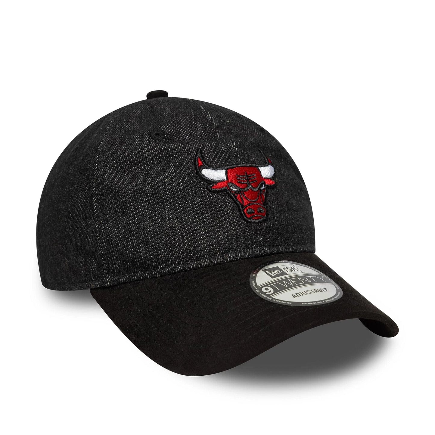 This is a Chicago Bulls NBA Denim Black 9TWENTY Adjustable Cap 3