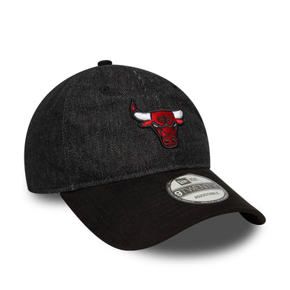 This is a Chicago Bulls NBA Denim Black 9TWENTY Adjustable Cap 3