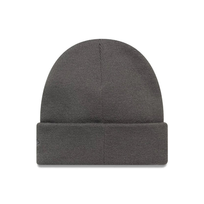 This is a LA Lakers NBA Mini Logo Dark Grey Cuff Knit Beanie Hat 2