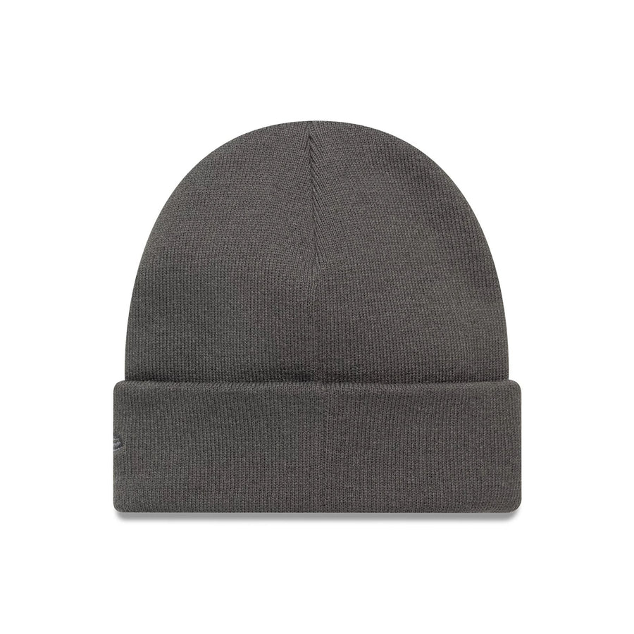 This is a LA Lakers NBA Mini Logo Dark Grey Cuff Knit Beanie Hat 2