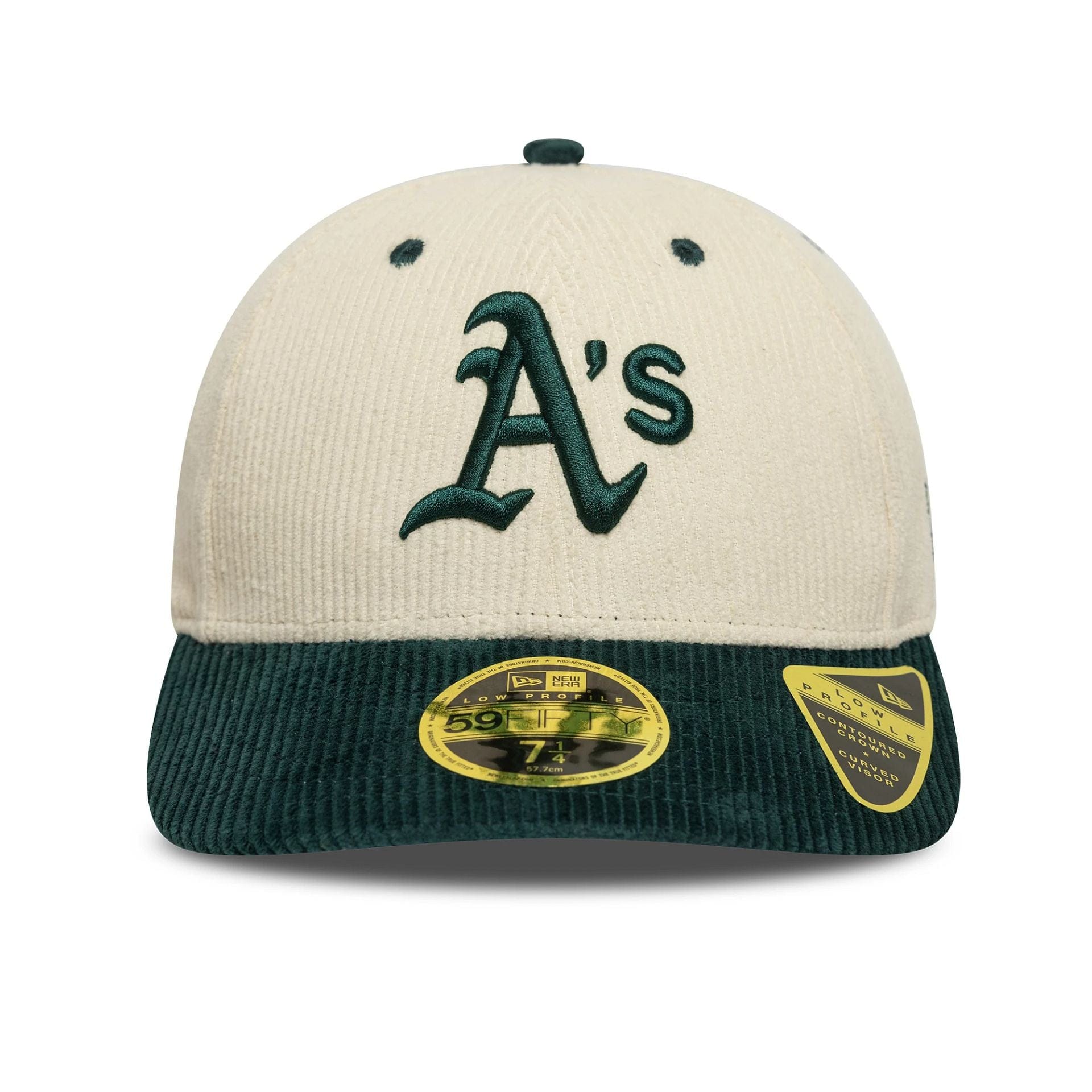 MLB Cord Oakland Athletics Cream Low Profile 59FIFTY Fitted Cap