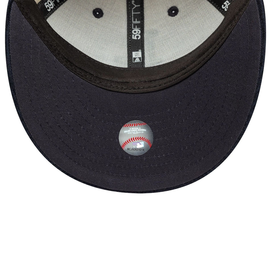 This is a LA Dodgers MLB Cord Cream Low Profile 59FIFTY Fitted Cap 5