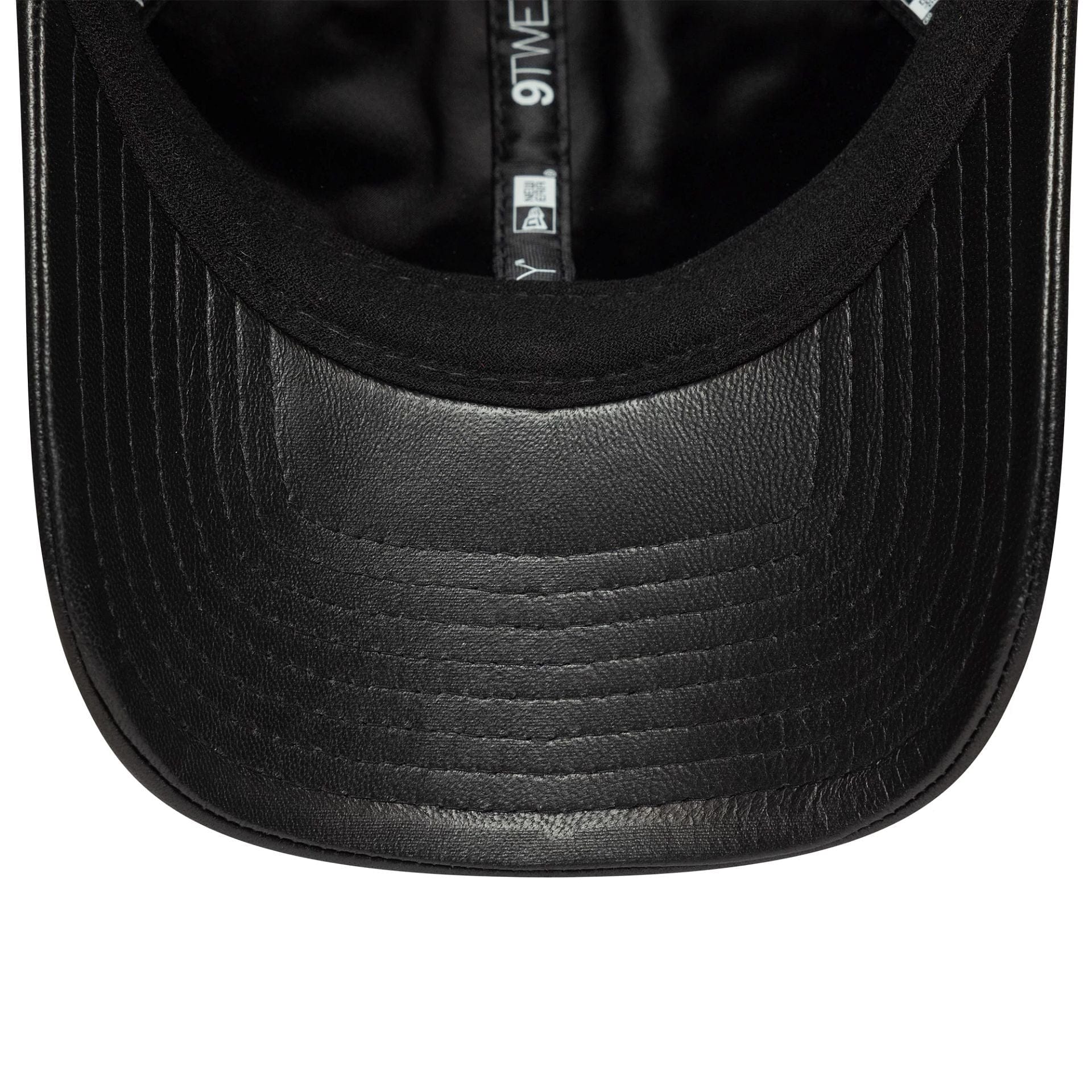 This is a New York Yankees MLB Leather Black 9TWENTY Adjustable Cap 5