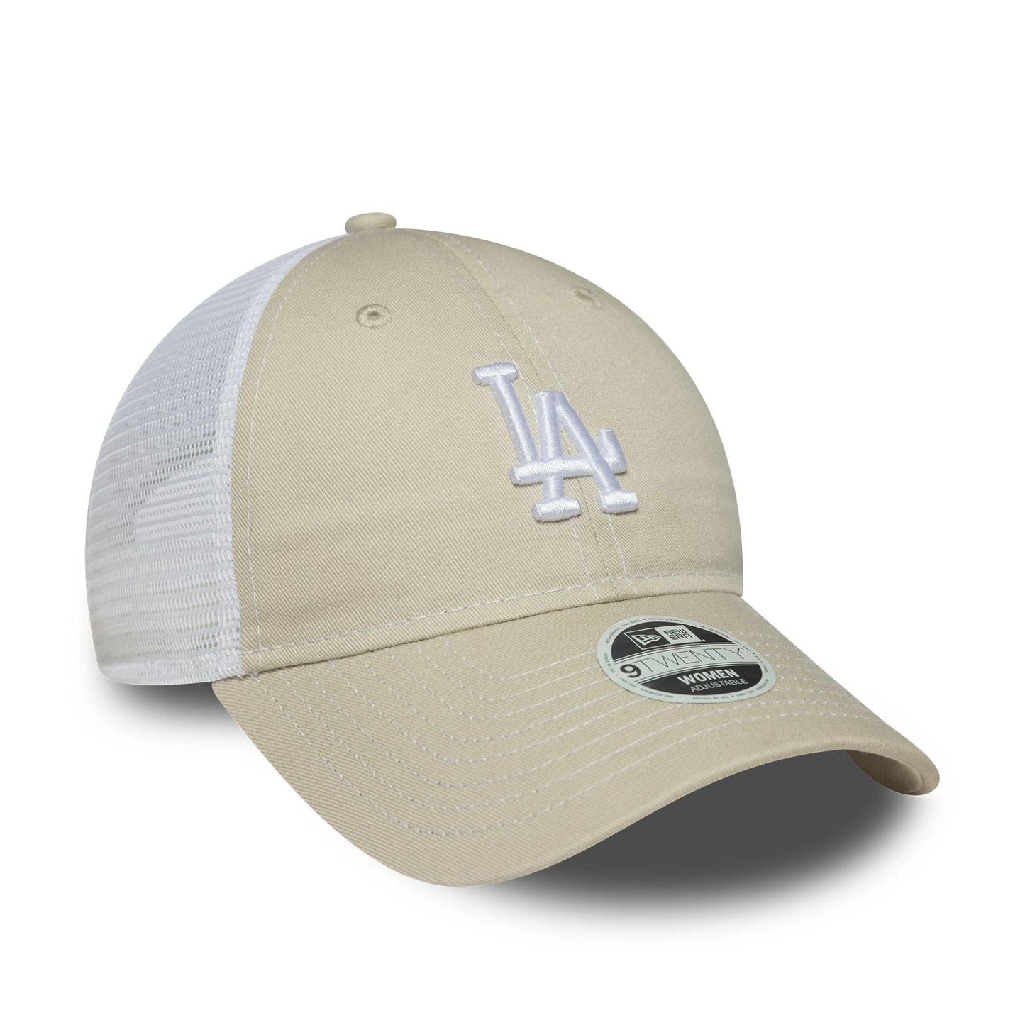 This is a LA Dodgers Womens MLB Washed Cream 9TWENTY Adjustable Cap 3