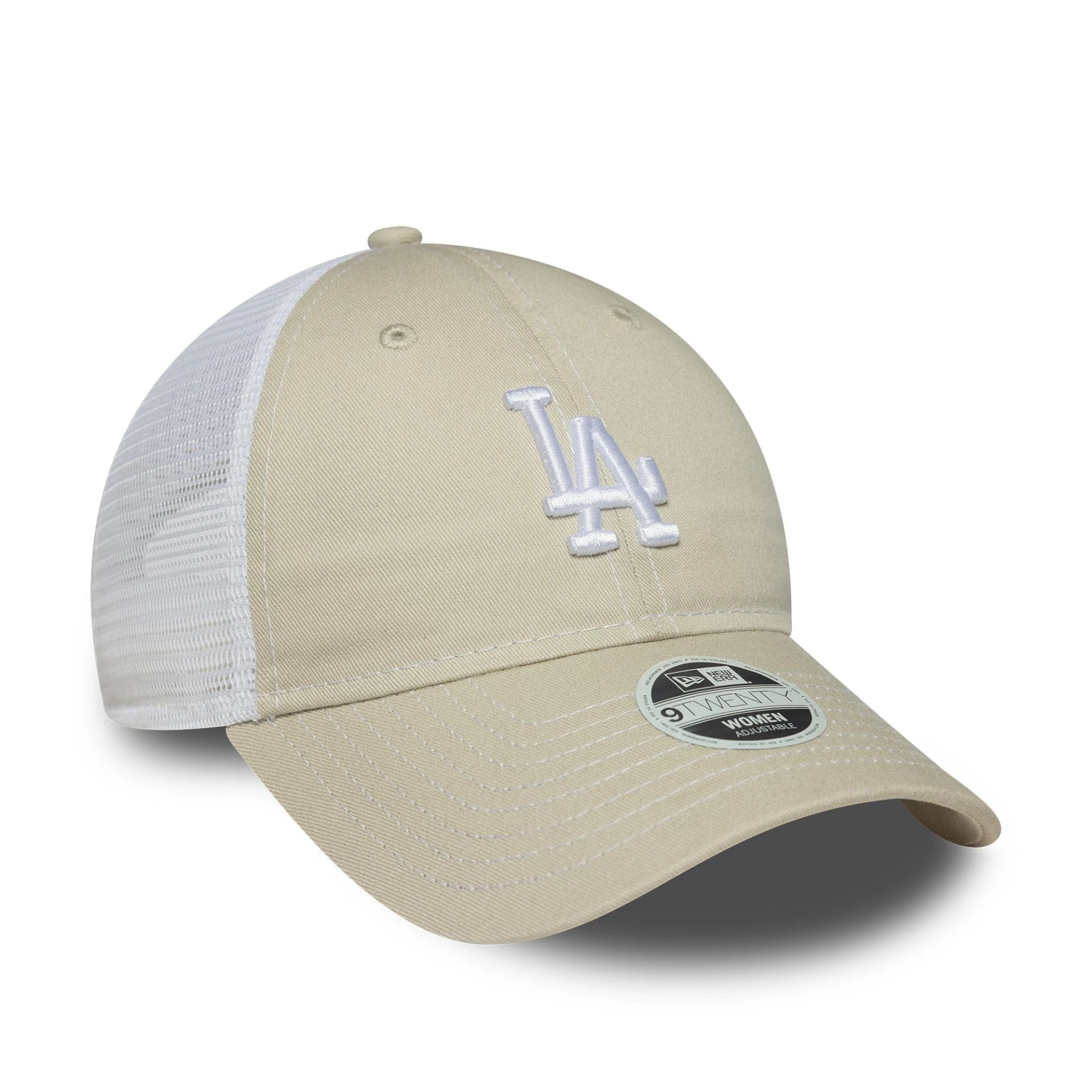 This is a LA Dodgers Womens MLB Washed Cream 9TWENTY Adjustable Cap 3