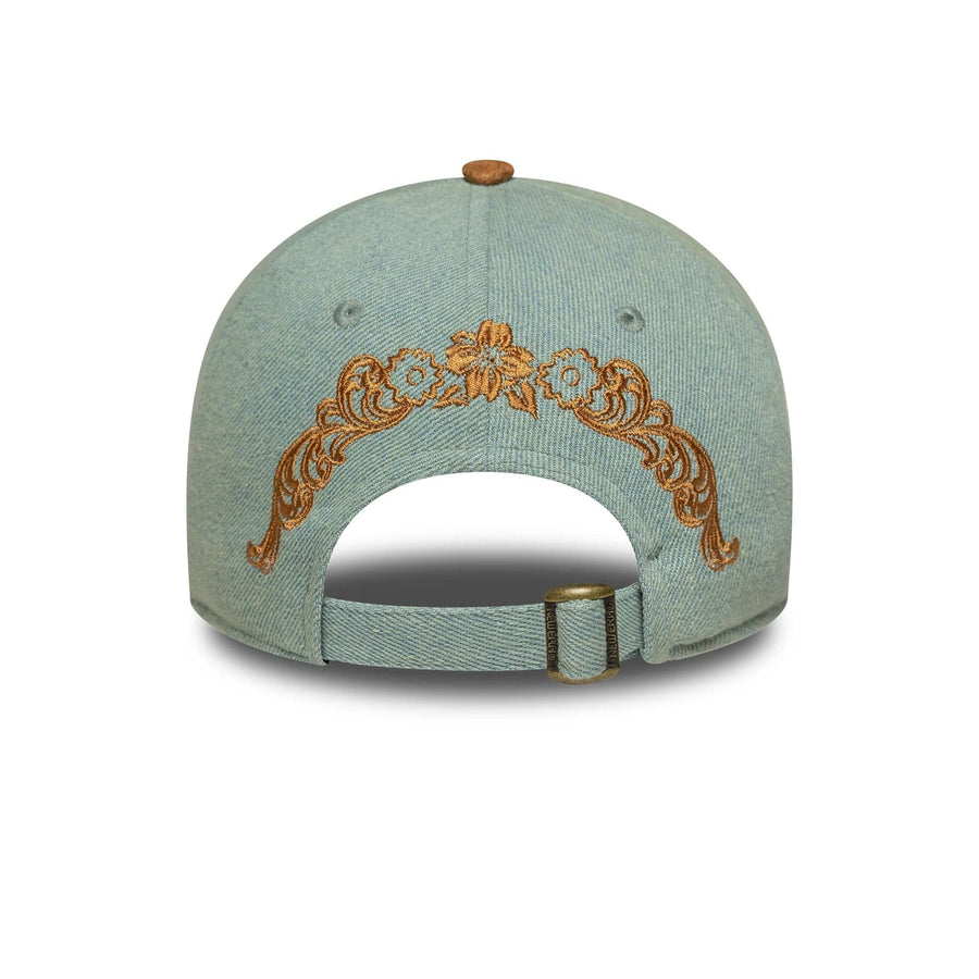 This is a Womens New Era Western Pastel Blue 9TWENTY Adjustable Cap 4