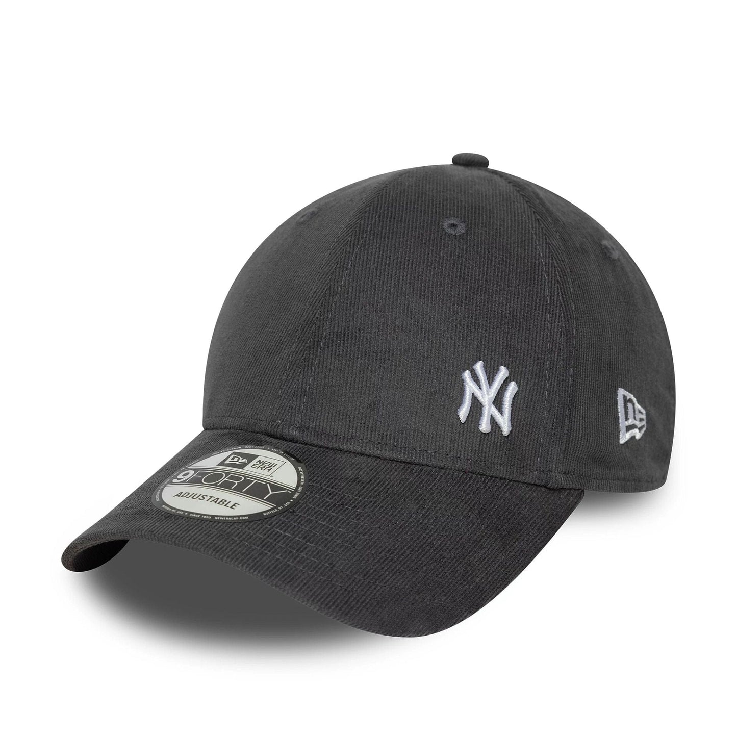 This is a New York Yankees MLB Flawless Cord Grey 9FORTY Adjustable Cap 1