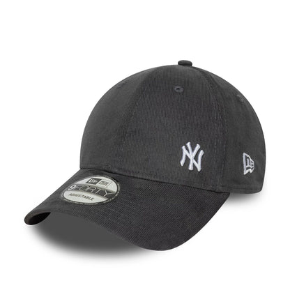 This is a New York Yankees MLB Flawless Cord Grey 9FORTY Adjustable Cap 1