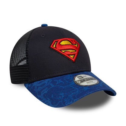 This is a Superman Youth DC Blue 9FORTY Trucker Adjustable Cap 3